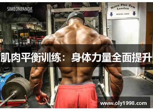 肌肉平衡训练：身体力量全面提升